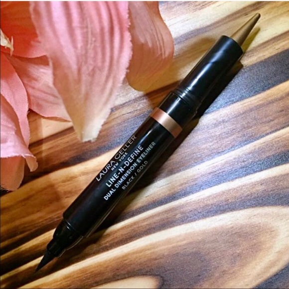 ✨ Laura Geller Line-N-Define Dual Dimension Eyeliner - Black/Gold - Picture 7 of 11